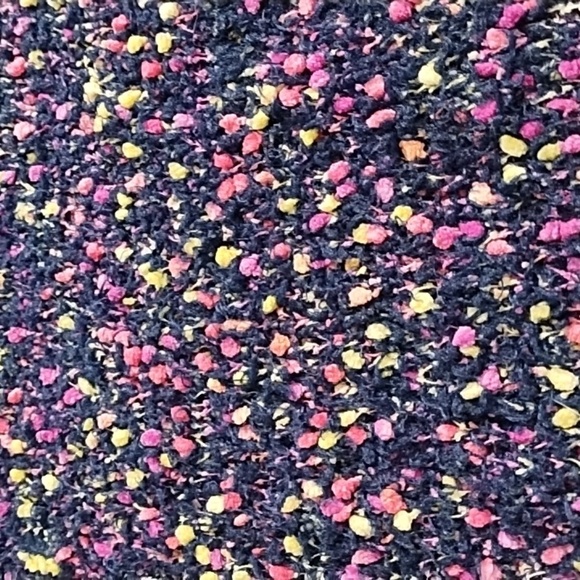 SO Soft Multi Colored Girls Sweater Navy Pink Lime Large 10/12 - Picture 7 of 10